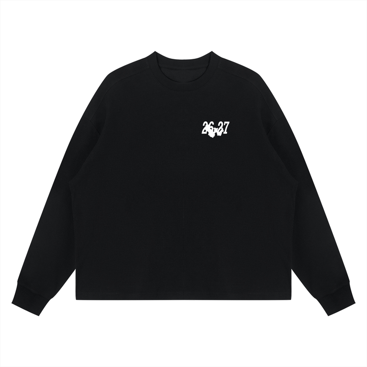 WAR FOR HD / WAFFLE KNIT THERMAL / MIDNIGHT BLACK