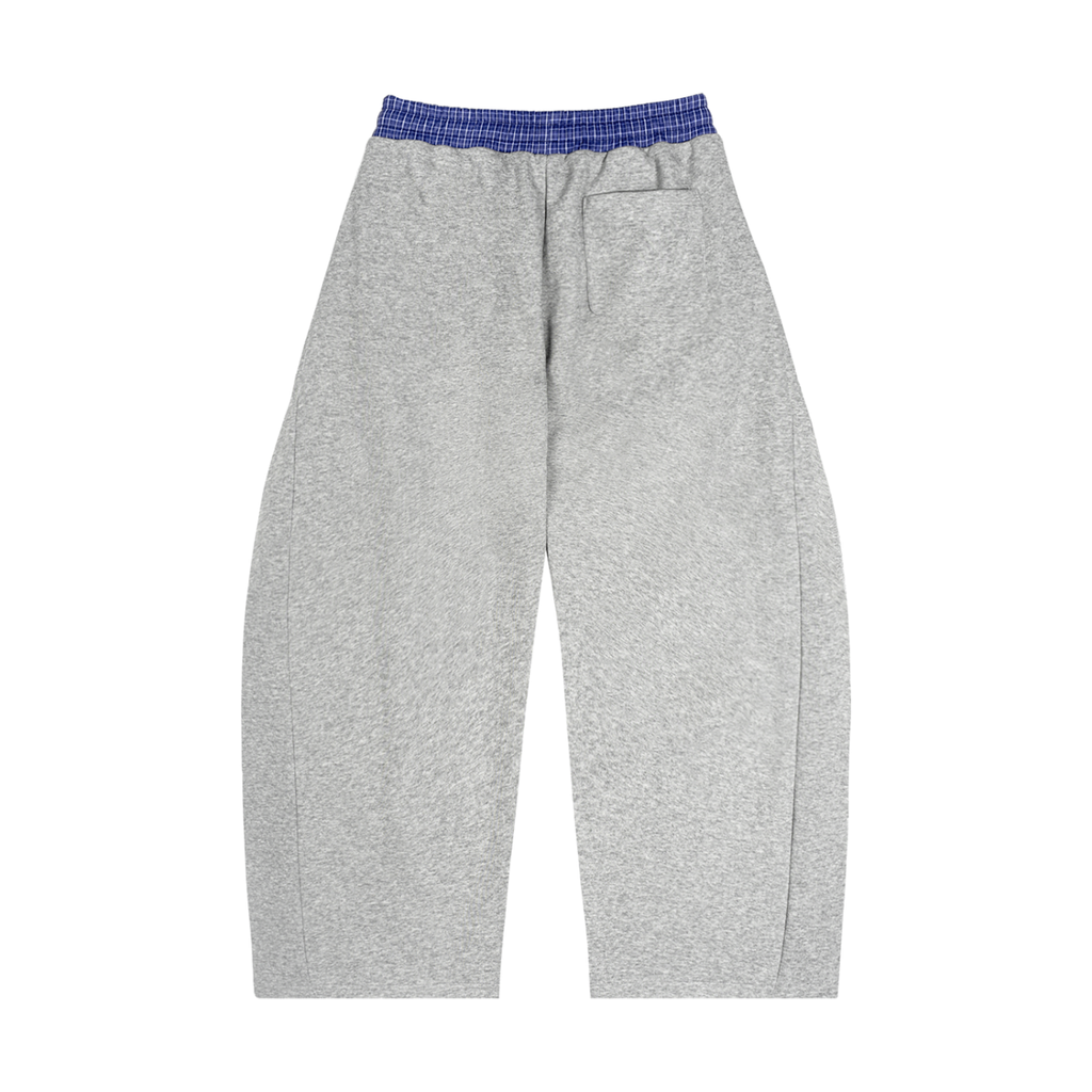 Worldwide Dreamers Club/Plaid Waistband Barrel Sweatpants