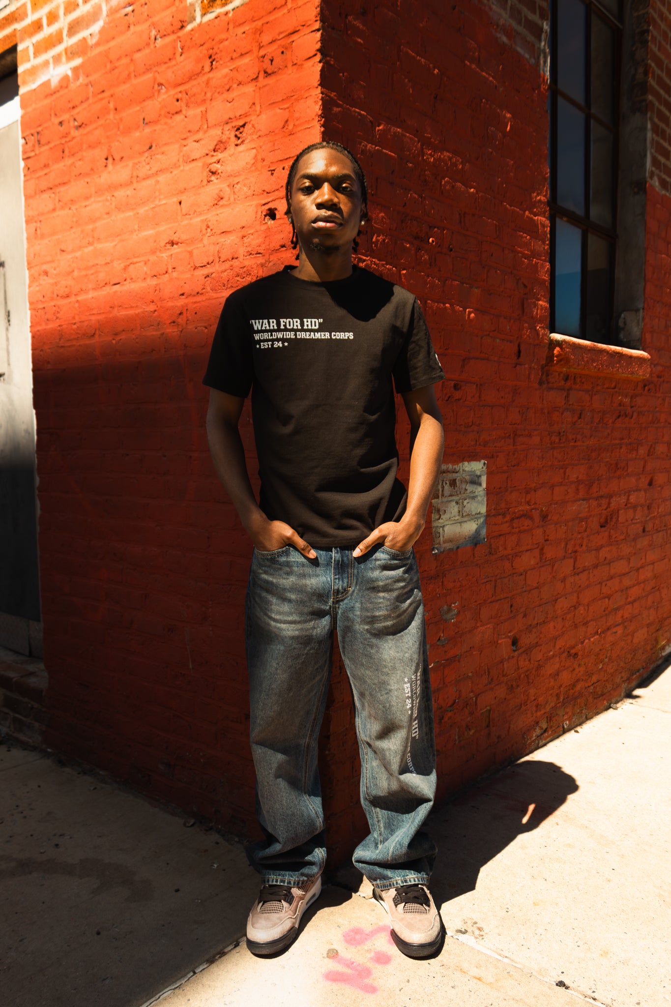 War For HD/Dreamer Corps Vintage Wash Baggy Denim Jeans