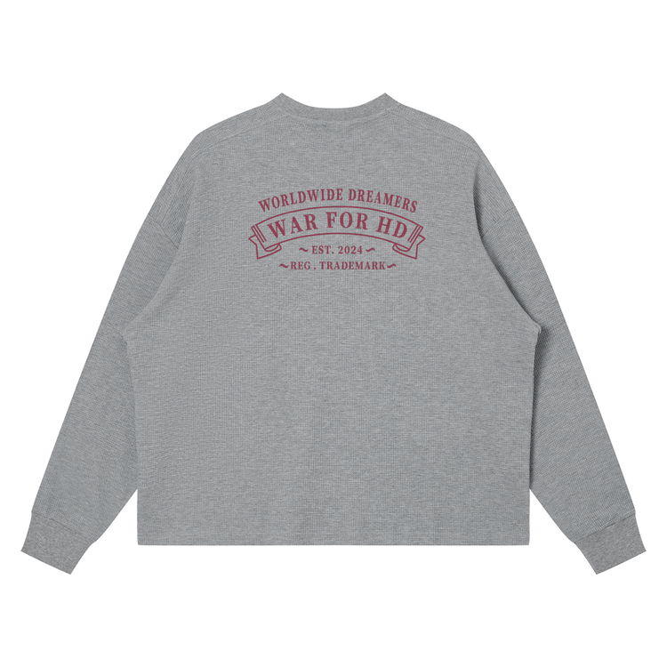 WAR FOR HD / WAFFLE KNIT THERMAL / COLD ASH