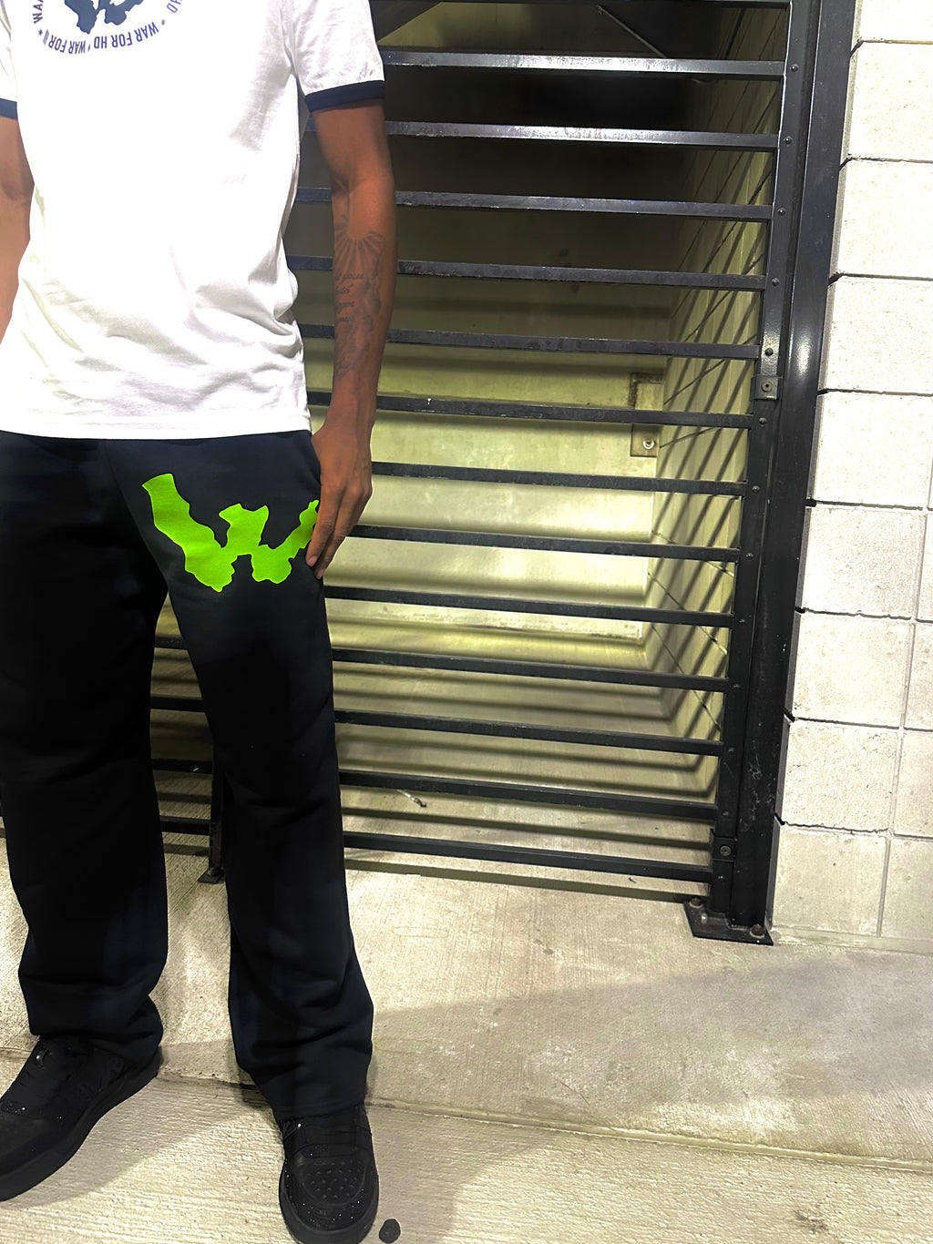 WAR FOR HD NEON GREEN SWEATPANTS
