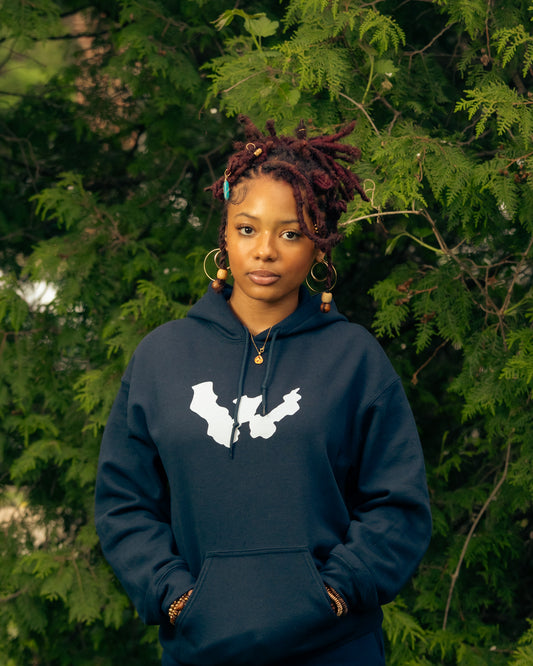 WAR FOR HD NAVY DRIFT HOODIE