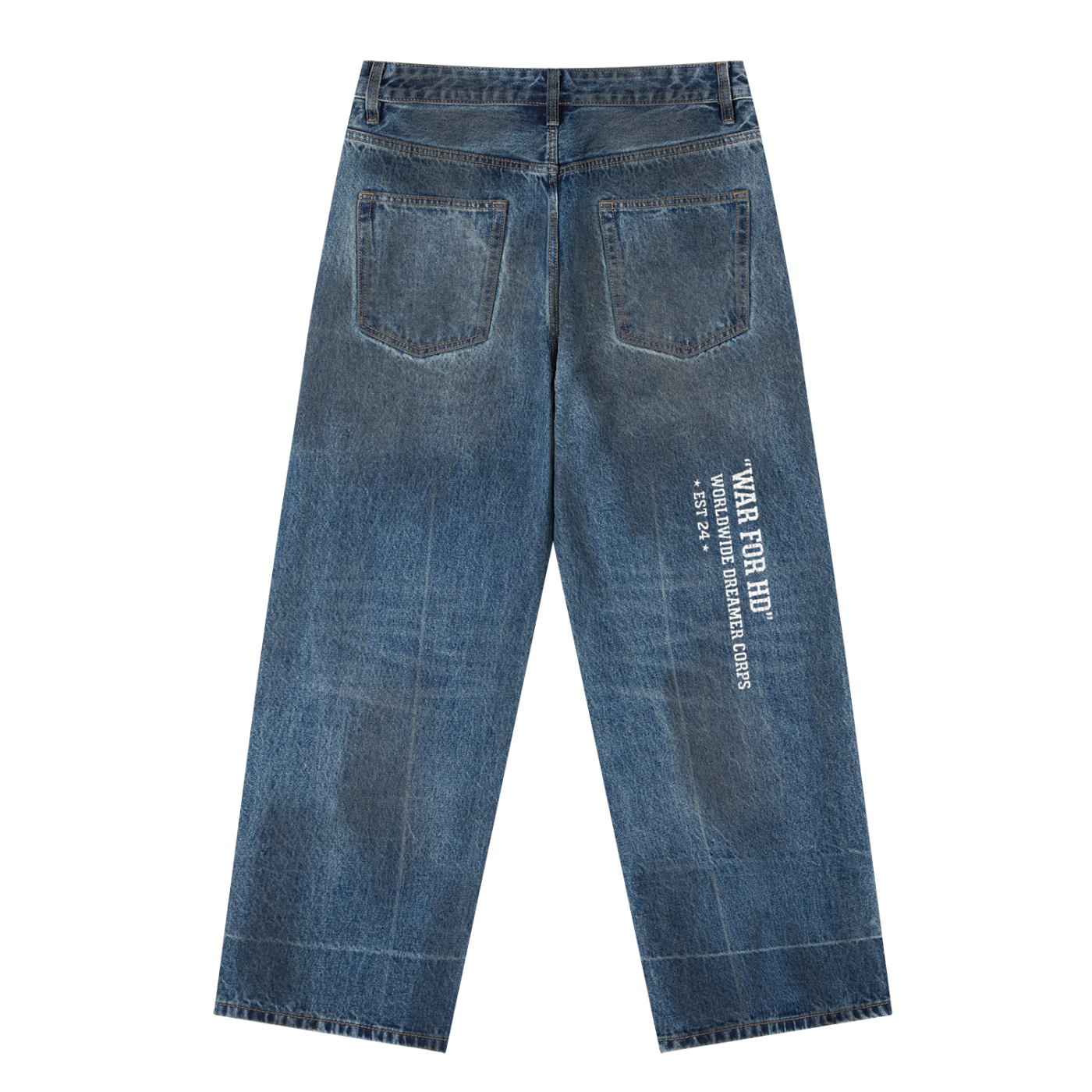 War For HD/Dreamer Corps Vintage Wash Baggy Denim Jeans