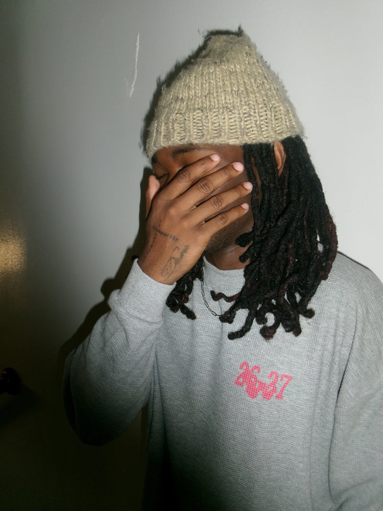 WAR FOR HD / WAFFLE KNIT THERMAL / COLD ASH