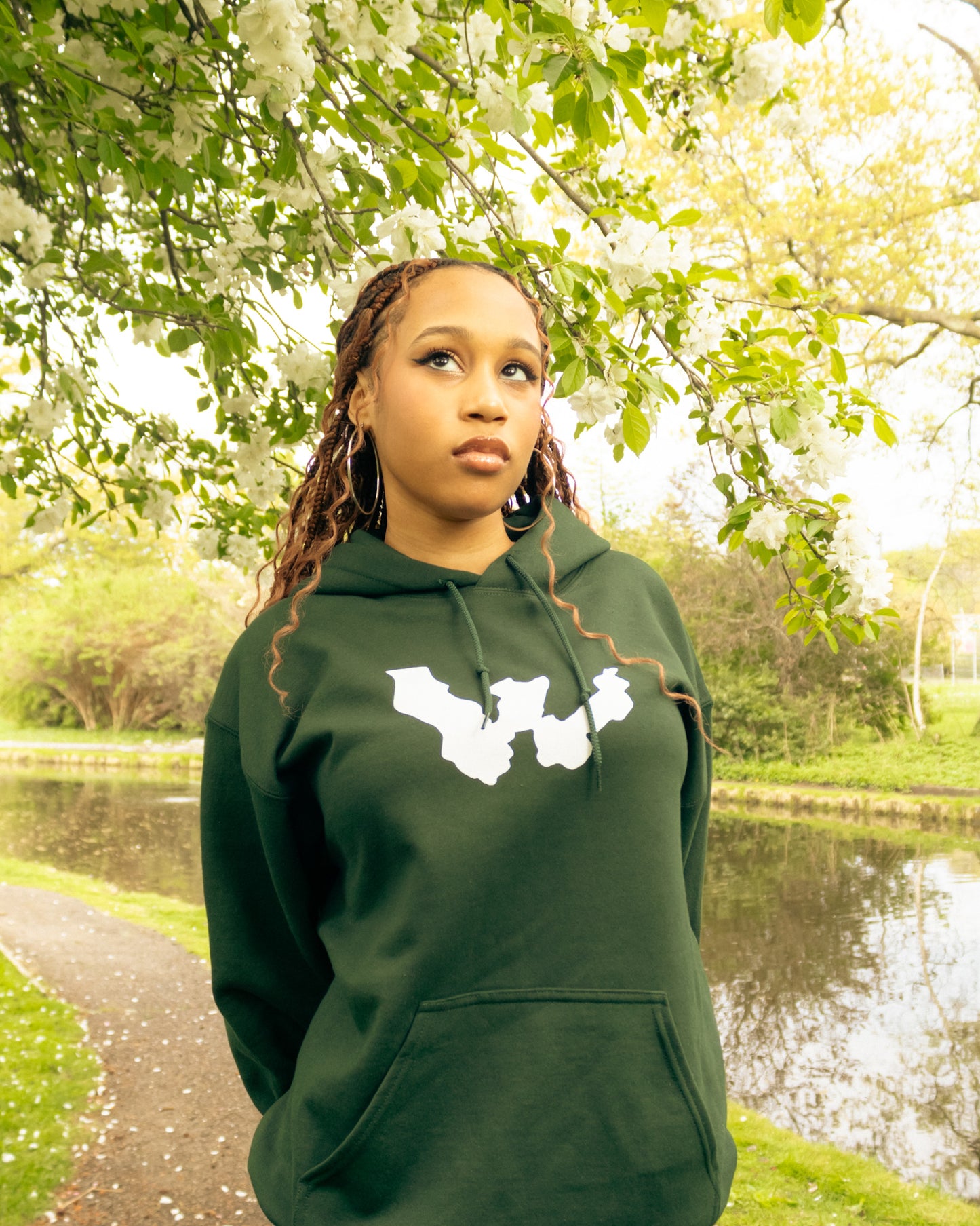 WAR FOR HD FOREST GREEN HOODIE