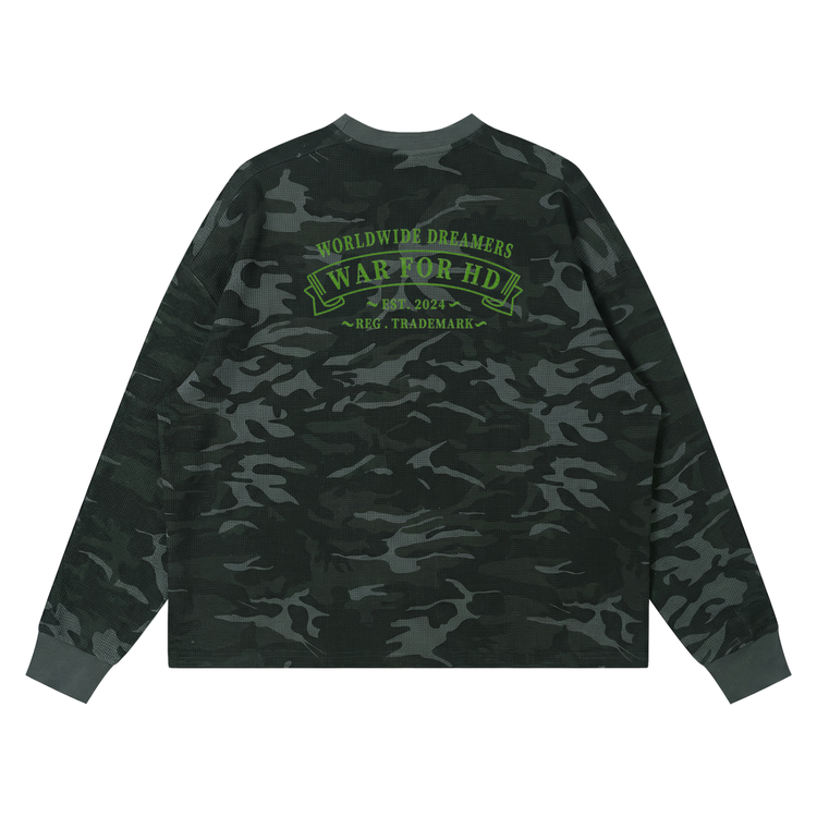 WAR FOR HD / WAFFLE KNIT THERMAL / NIGHTFALL CAMO