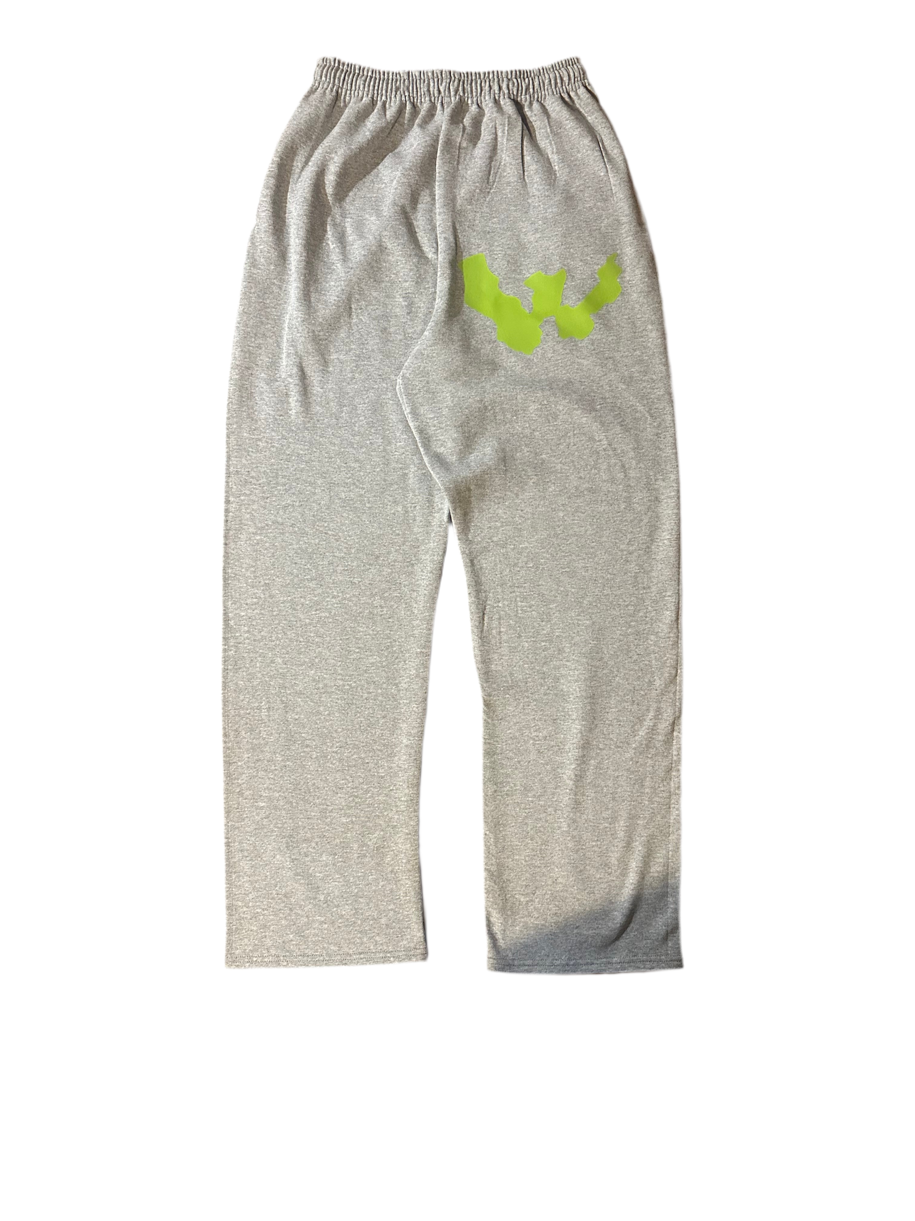 WAR FOR HD NEON GREEN/GREY SWEATPANTS