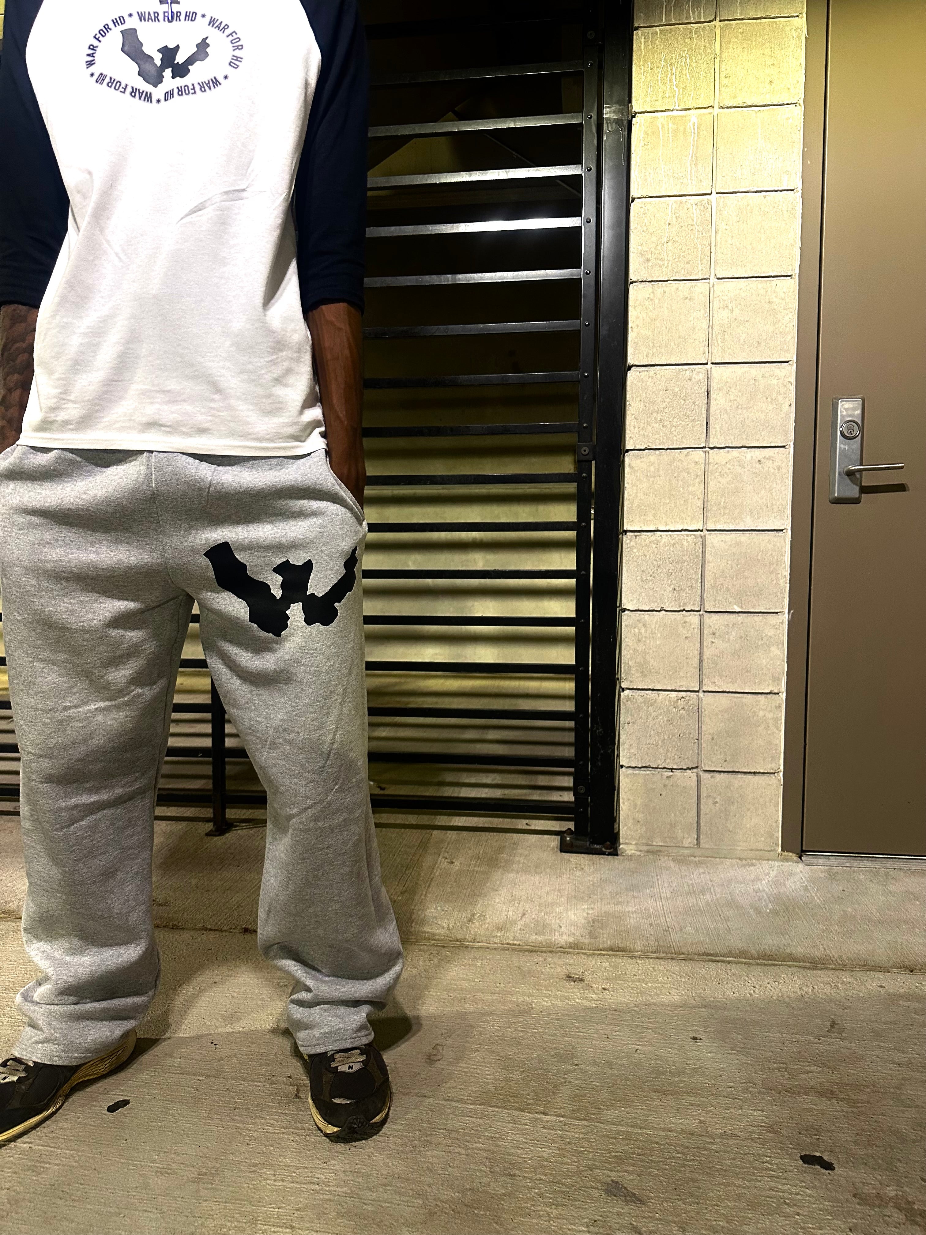 WAR FOR HD OXFORD GREY SWEATPANS