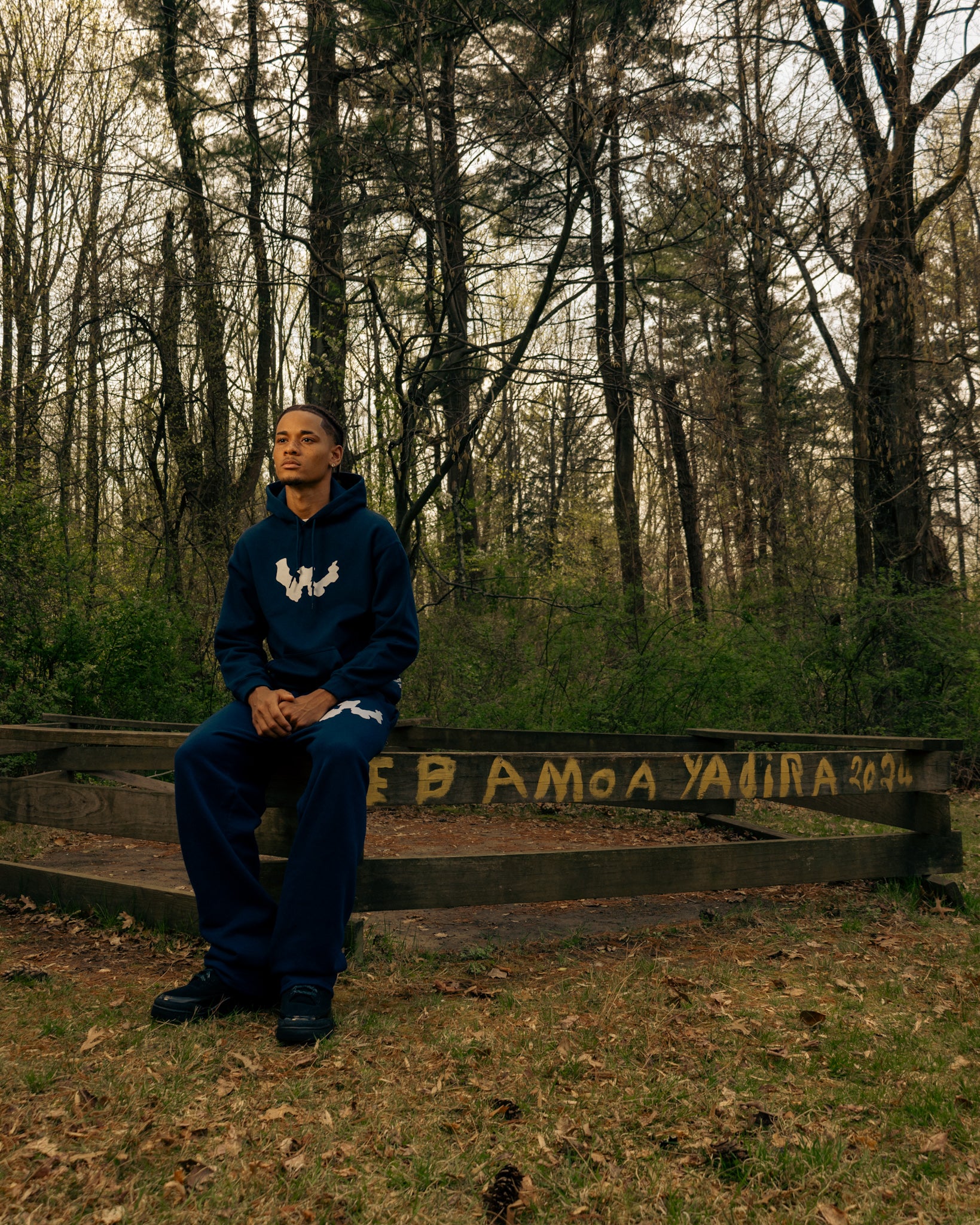 WAR FOR HD NAVY DRIFT HOODIE