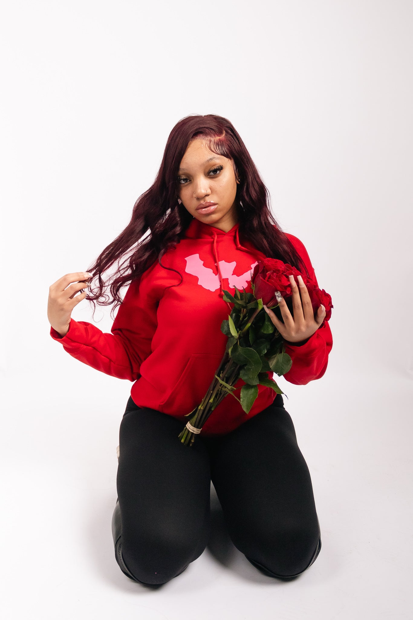 WAR FOR HD LOVERS RED HOODIE