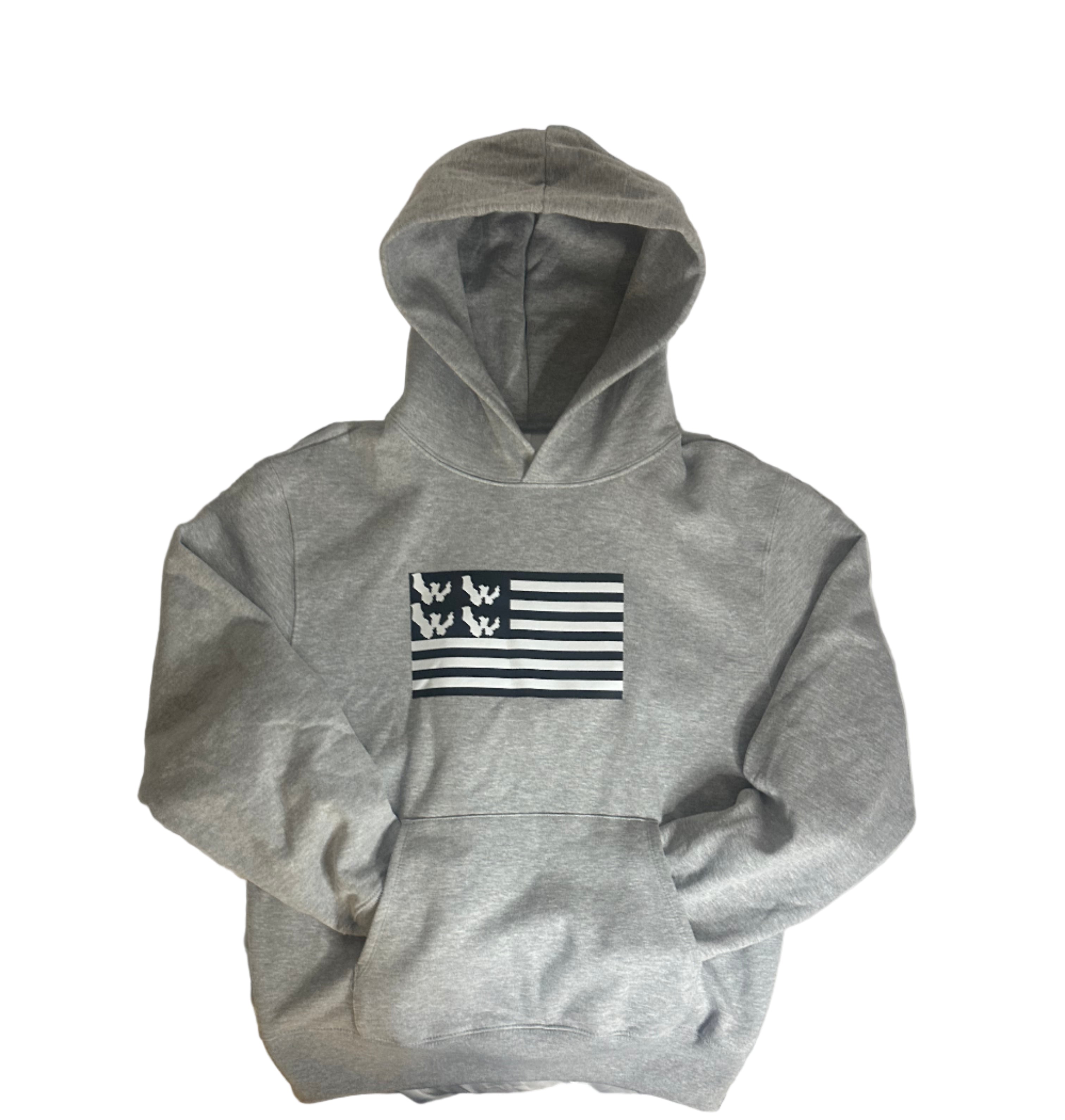 WHD BLACK FLAG PULLOVER WIDE HOOD