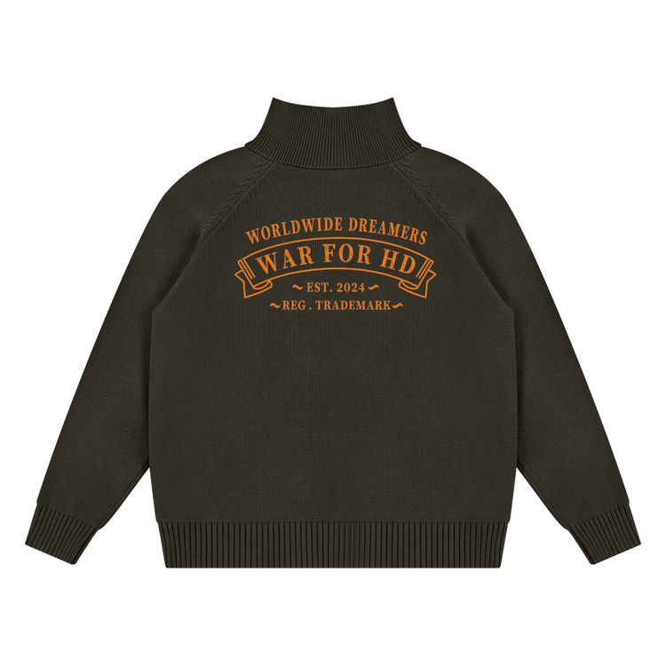 WAR FOR HD / QUARTER-ZIP SWEATER (UNISEX)