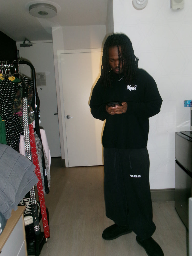 WAR FOR HD / WAFFLE KNIT THERMAL / MIDNIGHT BLACK