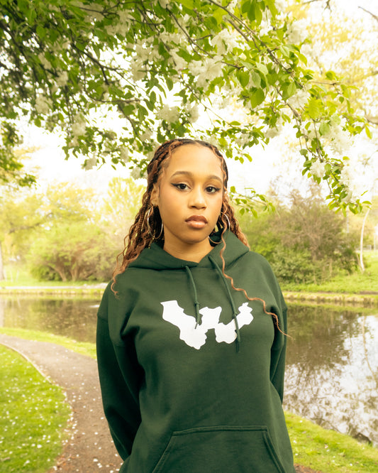 WAR FOR HD FOREST GREEN HOODIE