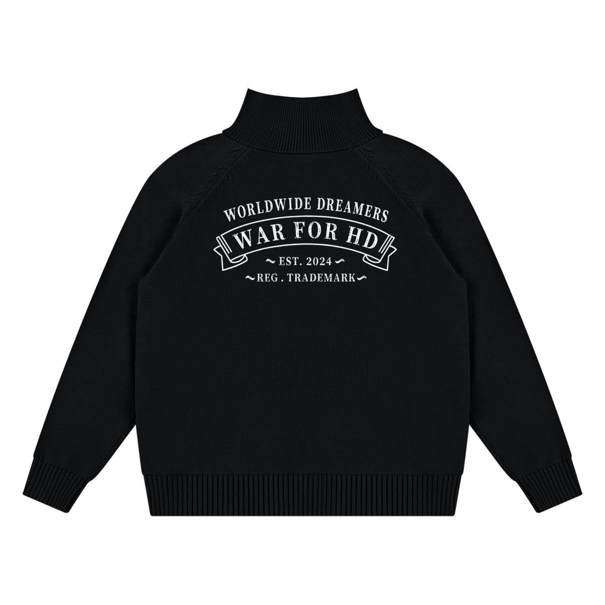 WAR FOR HD / QUARTER-ZIP SWEATER (UNISEX)