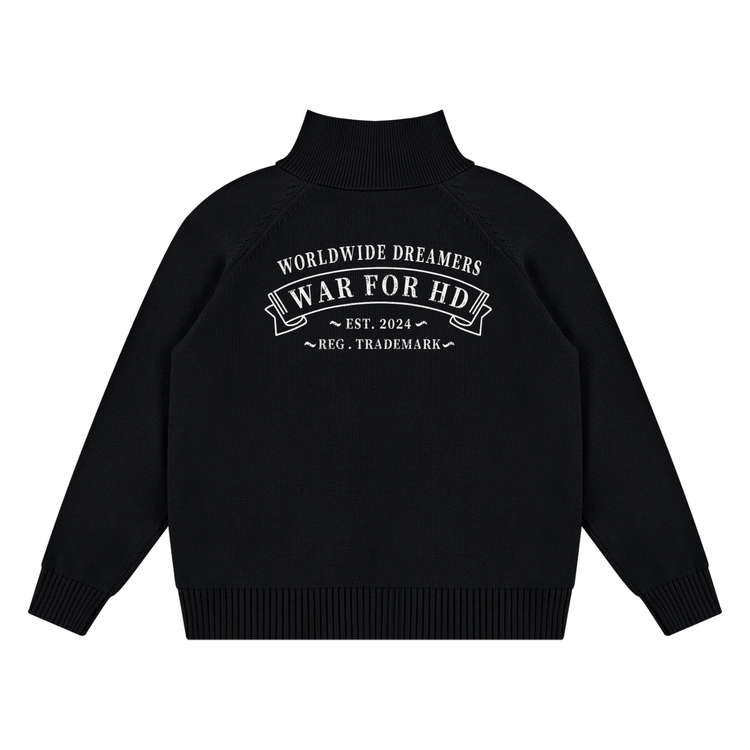 WAR FOR HD / QUARTER-ZIP SWEATER (UNISEX)