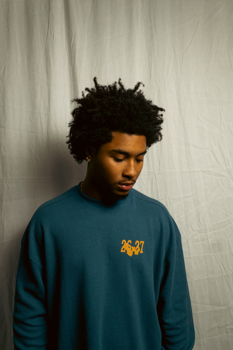 WAR FOR HD / WAFFLE KNIT THERMAL / HOMETOWN SKY