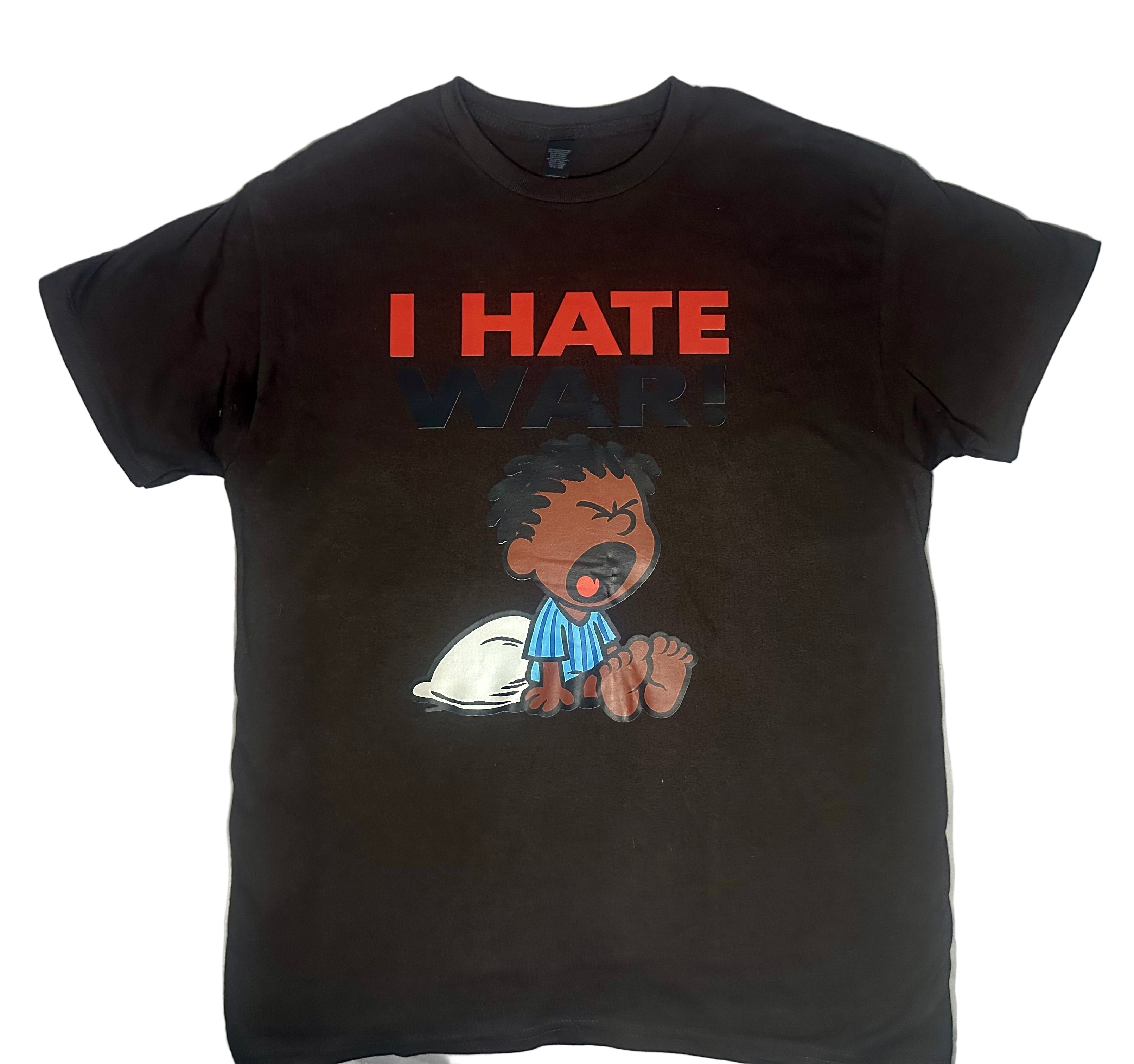 “I HATE WAR!” Vintage T-Shirt- Brown