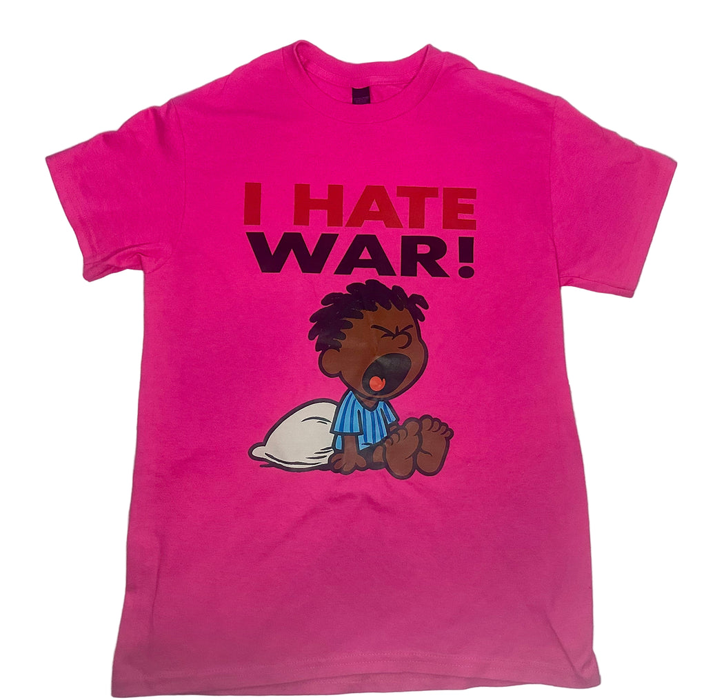 “I HATE WAR!” Vintage T-Shirt- Pink