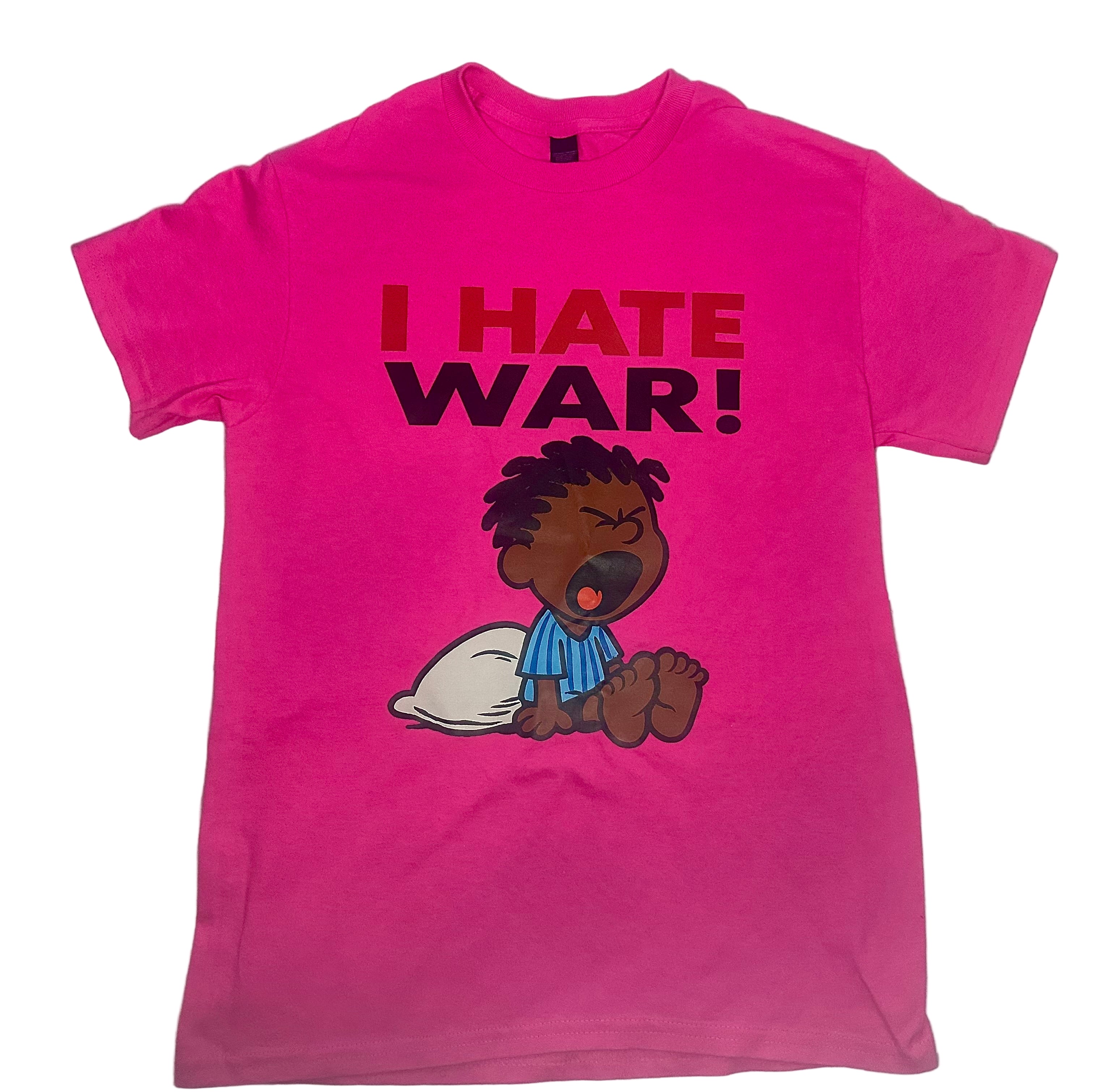 “I HATE WAR!” Vintage T-Shirt- Pink