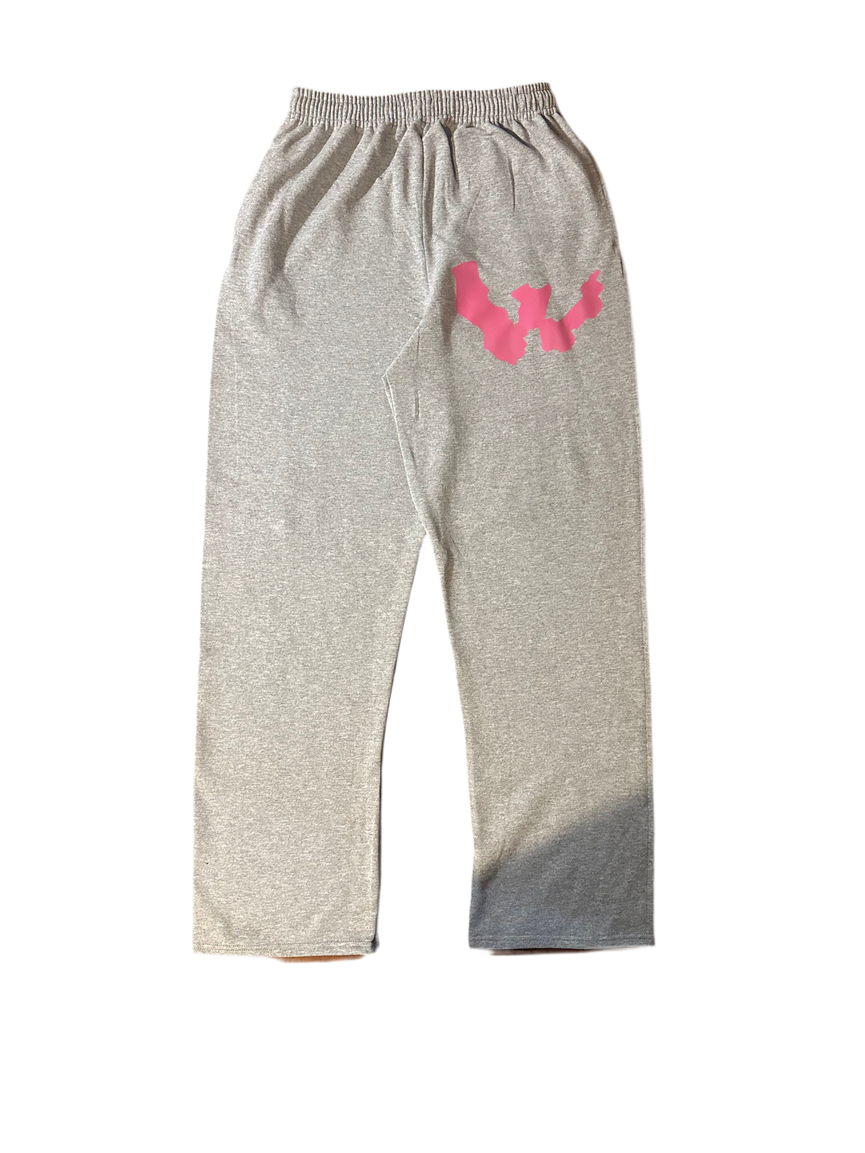 WAR FOR HD NEON PINK/GREY SWEATPANTS