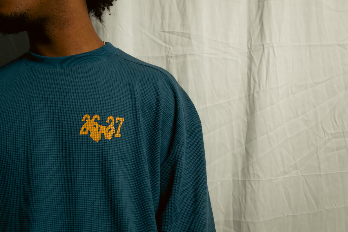 WAR FOR HD / WAFFLE KNIT THERMAL / HOMETOWN SKY