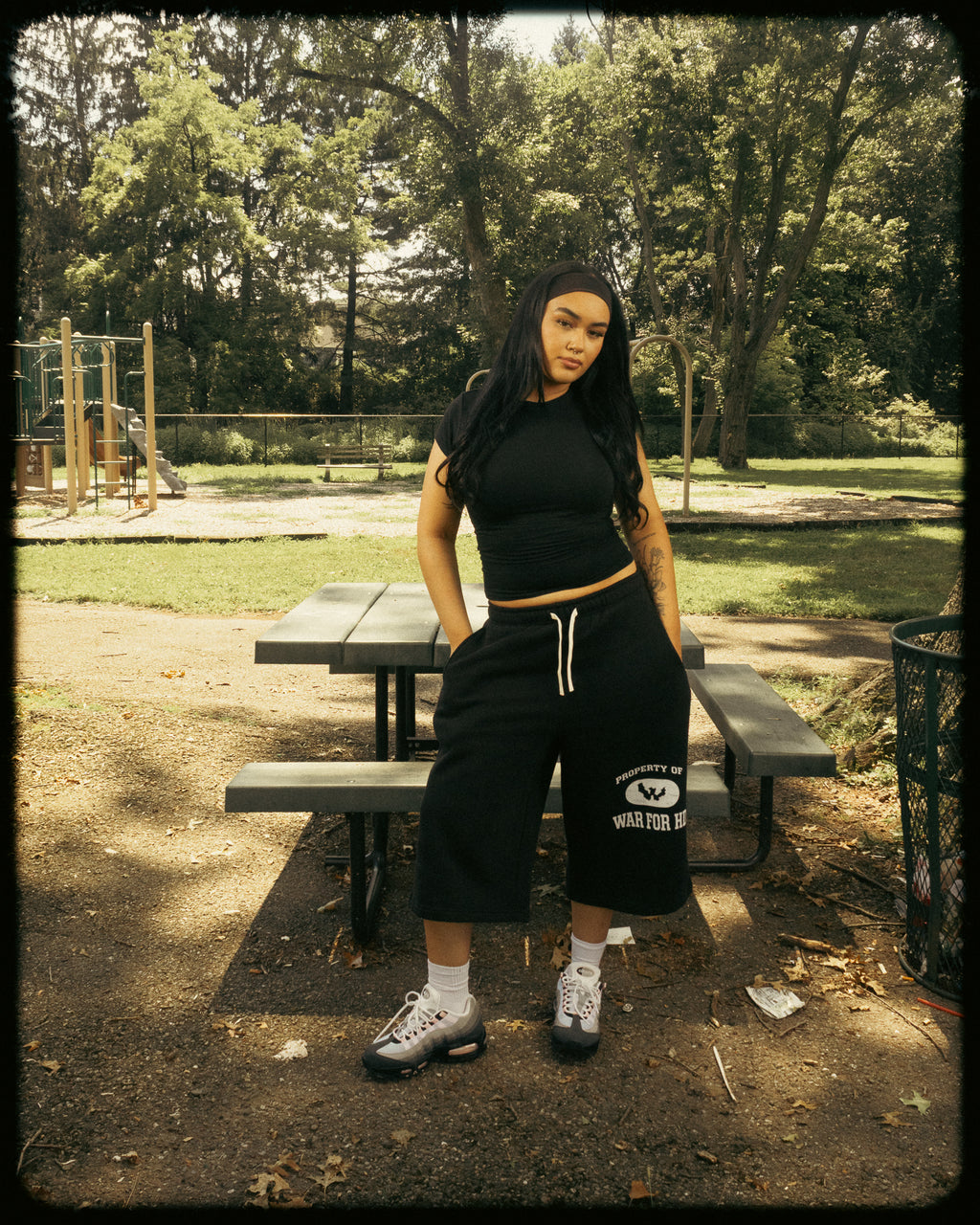 War For HD Shadow Black 3/4 Shorts