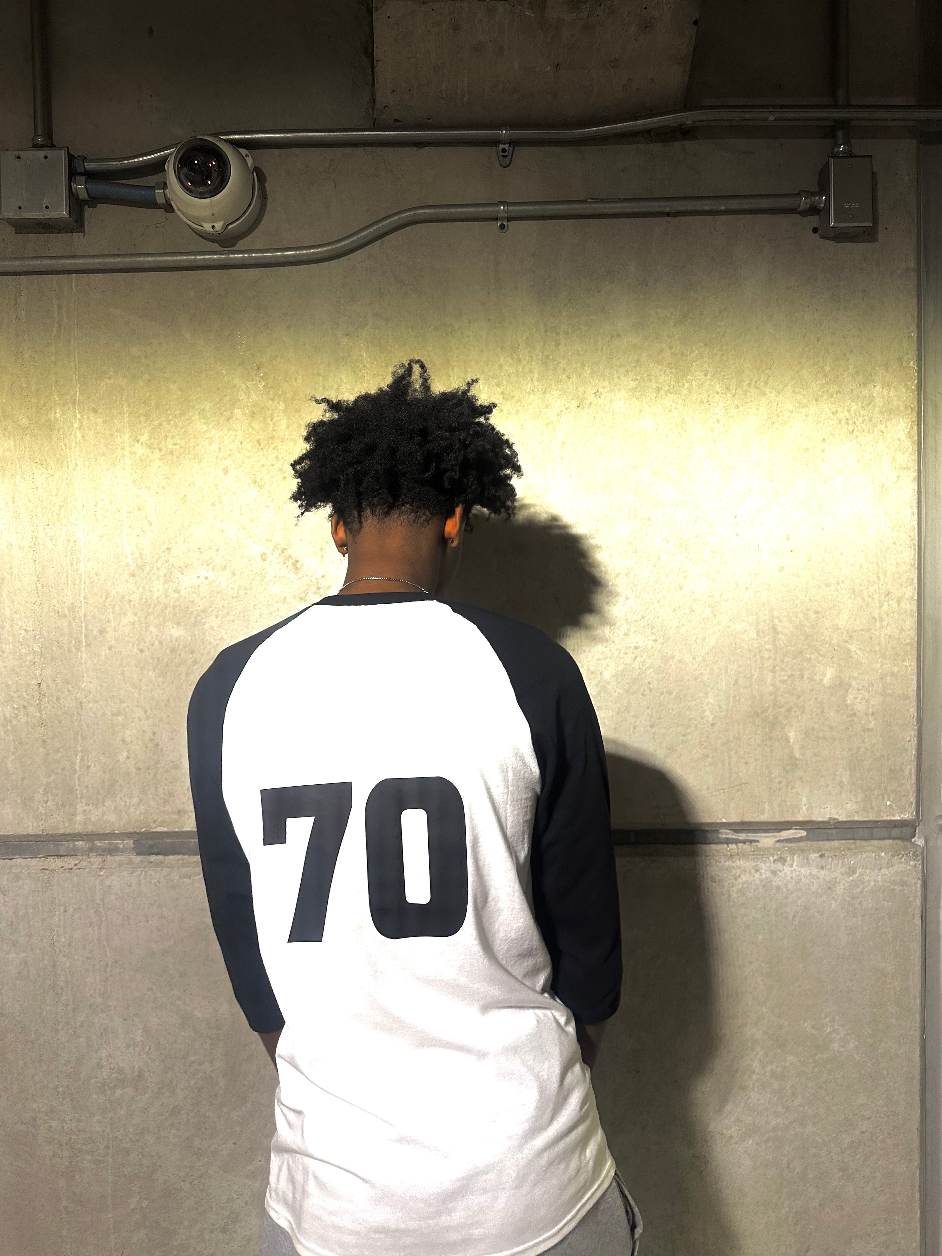 “TEAM HD” 3/4 SLEEVE T BLACK