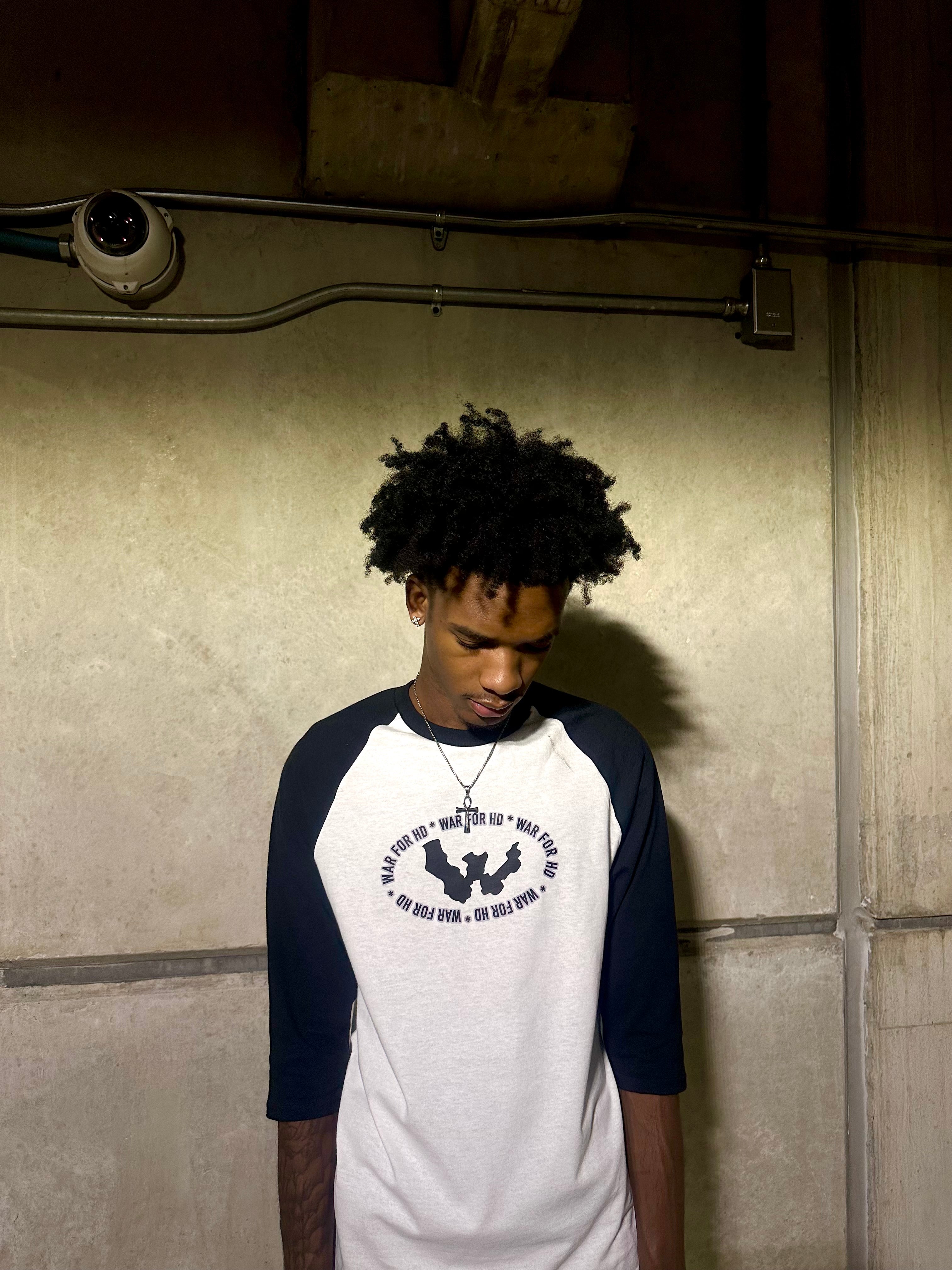 “TEAM HD” 3/4 SLEEVE T BLACK