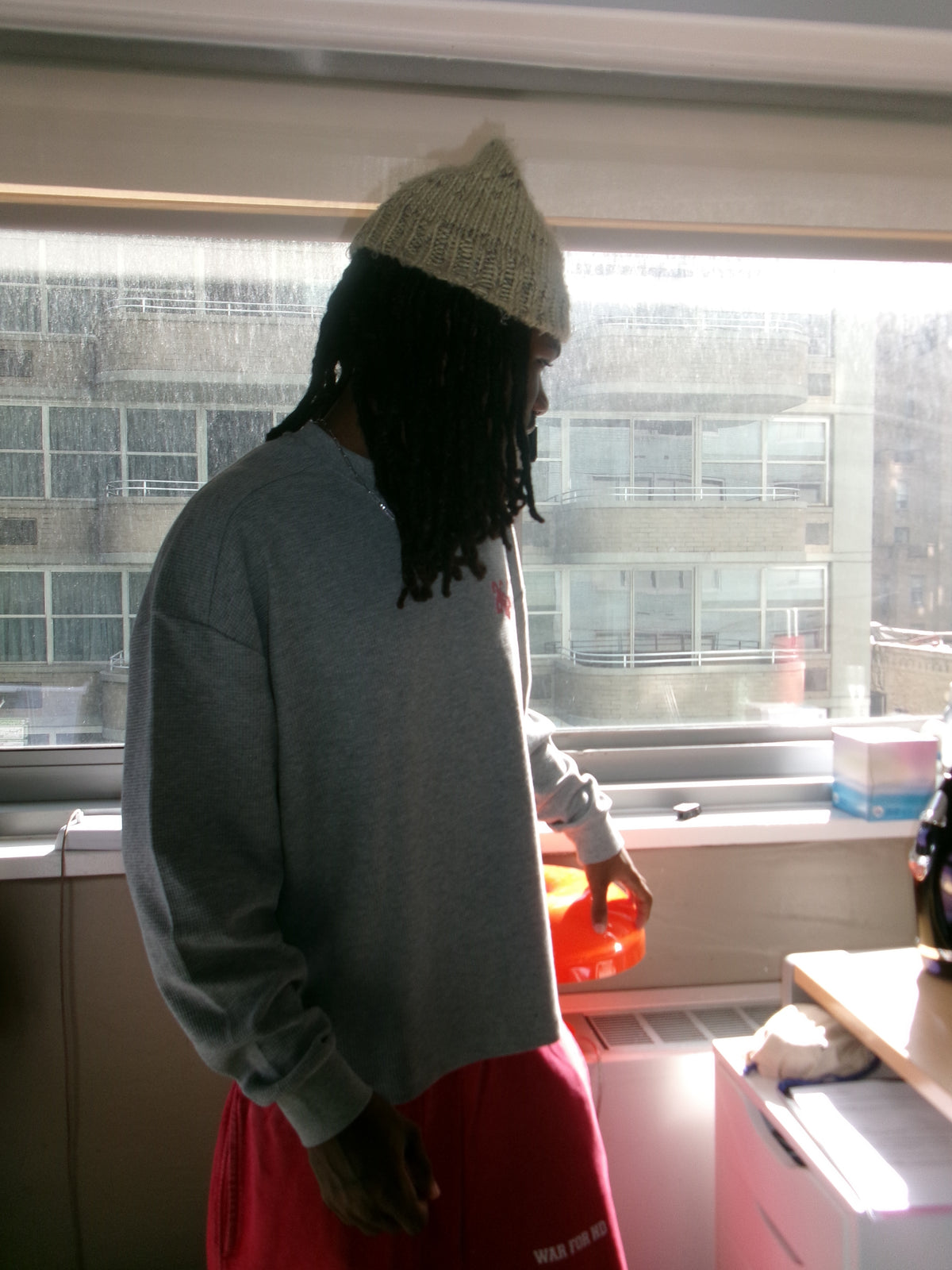 WAR FOR HD / WAFFLE KNIT THERMAL / COLD ASH