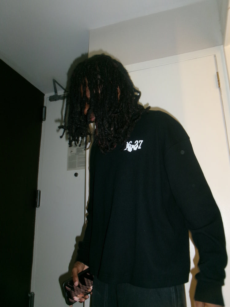 WAR FOR HD / WAFFLE KNIT THERMAL / MIDNIGHT BLACK