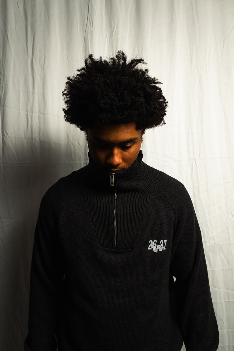 WAR FOR HD / QUARTER-ZIP SWEATER (UNISEX)