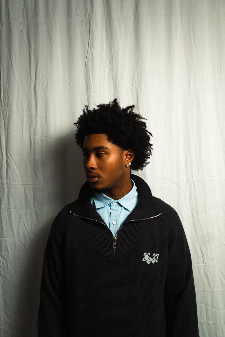 WAR FOR HD / QUARTER-ZIP SWEATER (UNISEX)