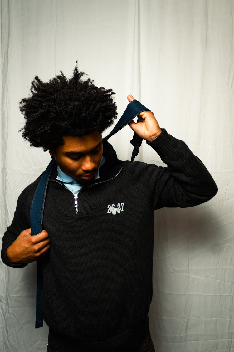 WAR FOR HD / QUARTER-ZIP SWEATER (UNISEX)