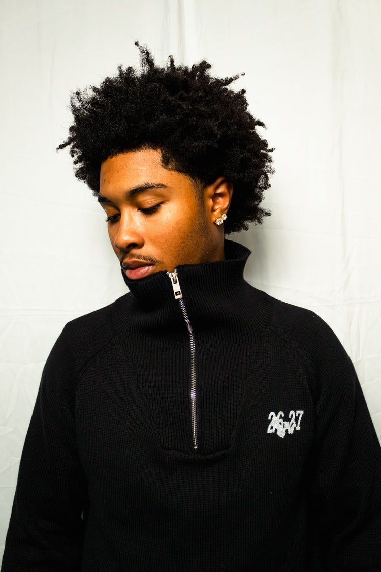 WAR FOR HD / QUARTER-ZIP SWEATER (UNISEX)