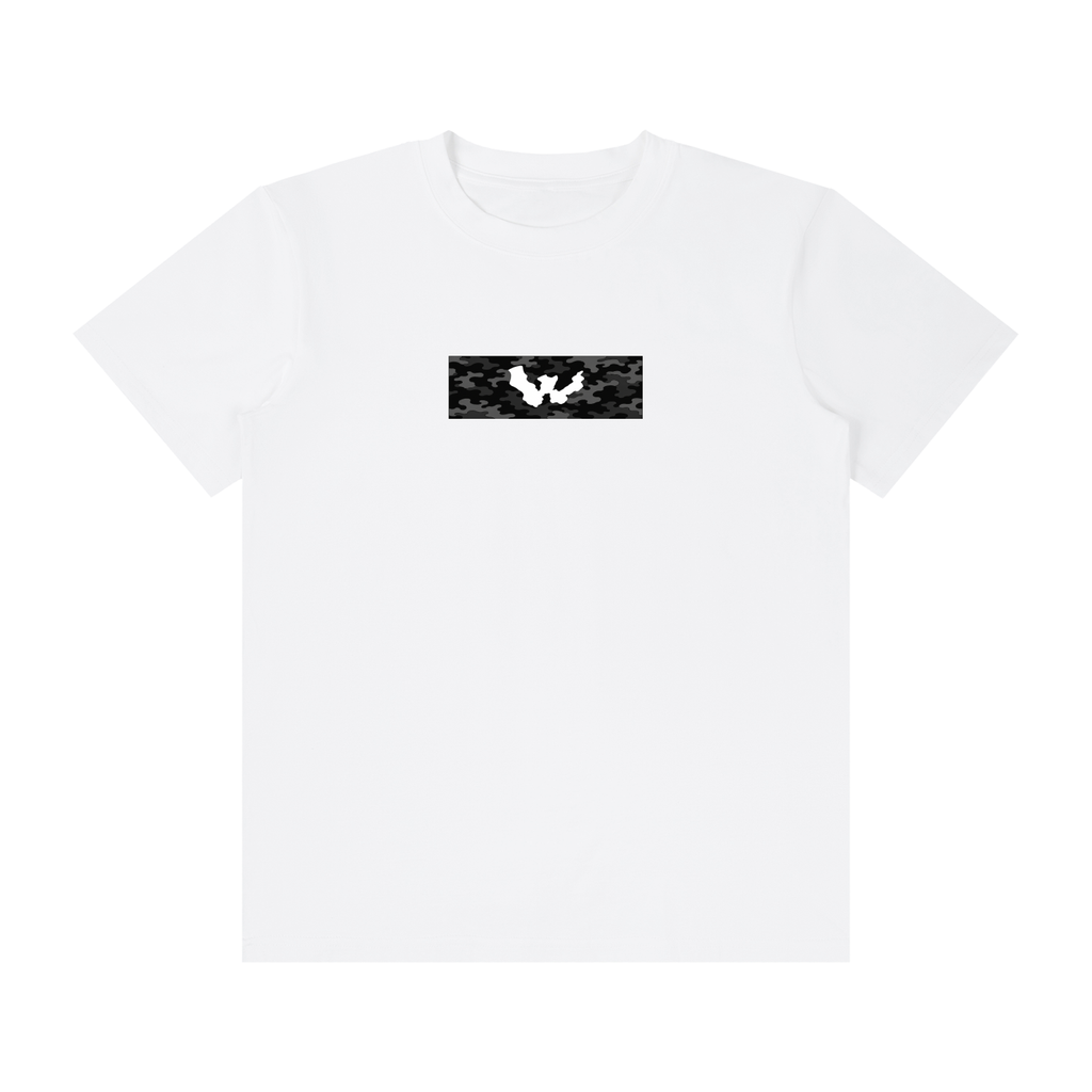 War For HD Grey Camo Crew Neck Cotton T-Shirt