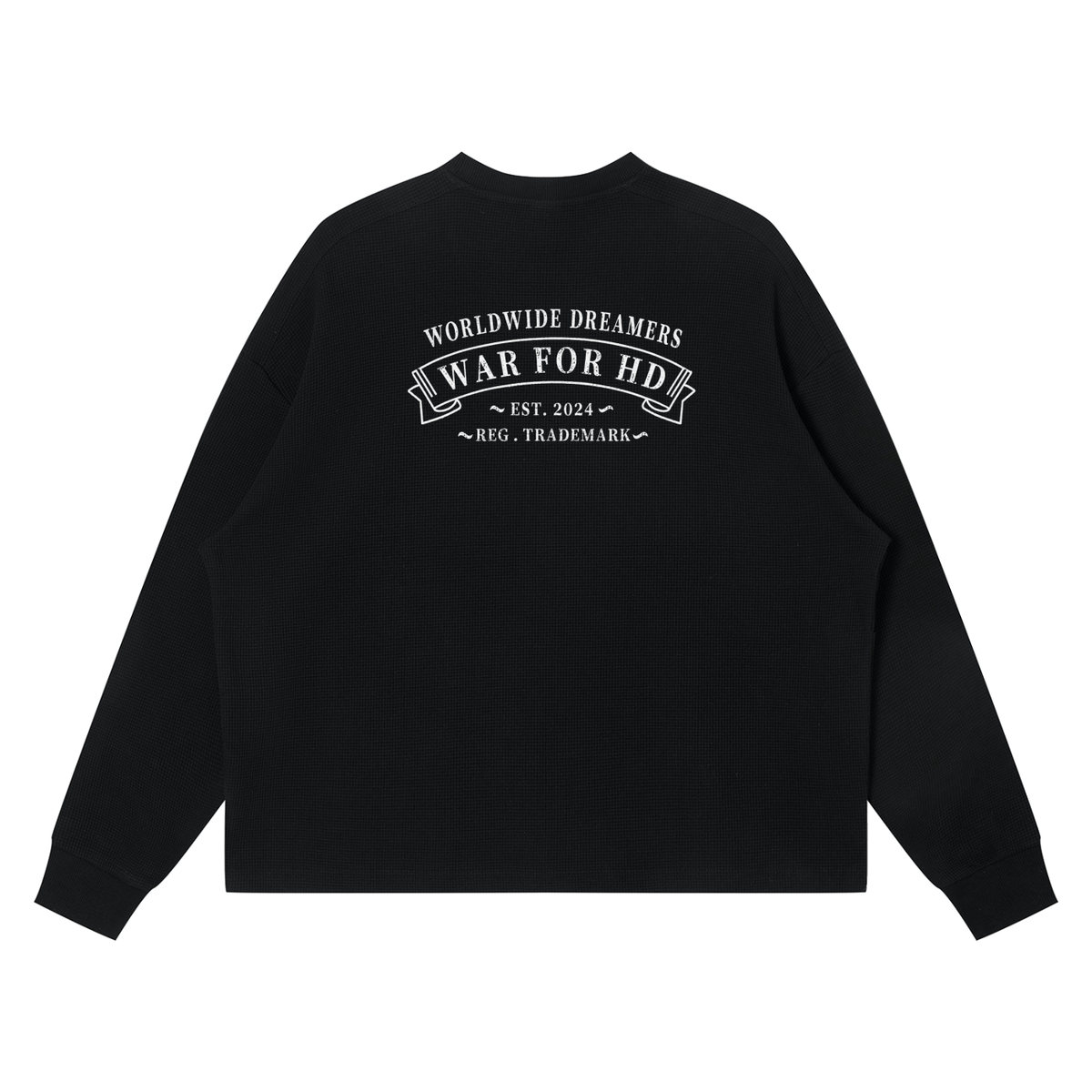 WAR FOR HD / WAFFLE KNIT THERMAL / MIDNIGHT BLACK