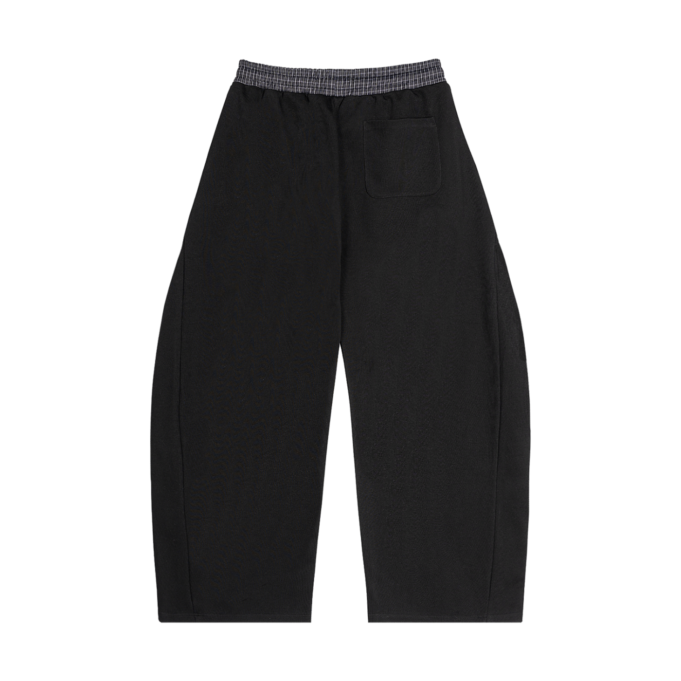 Worldwide Dreamers Club/Plaid Waistband Barrel Sweatpants